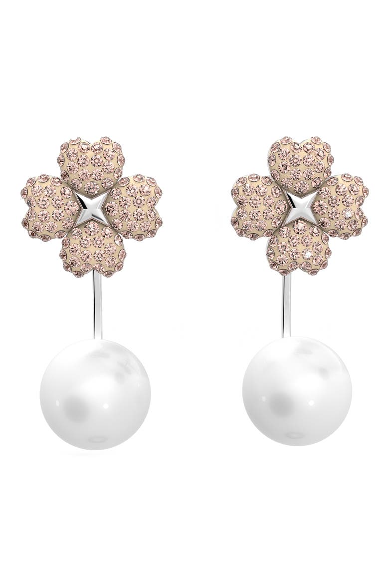 Latisha Imitation Pearl Ear Jackets, Main, color, VINTAGE ROSE