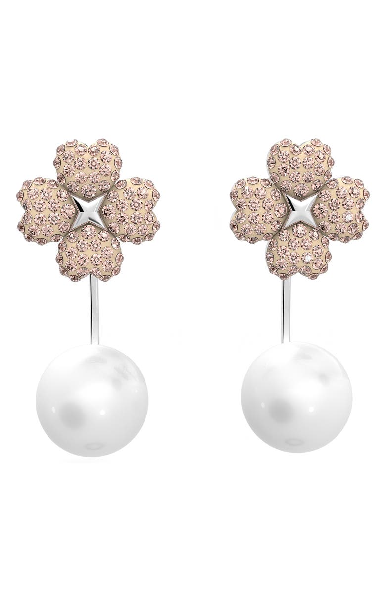 Swarovski Latisha Imitation Pearl Ear Jackets, Main, color, 