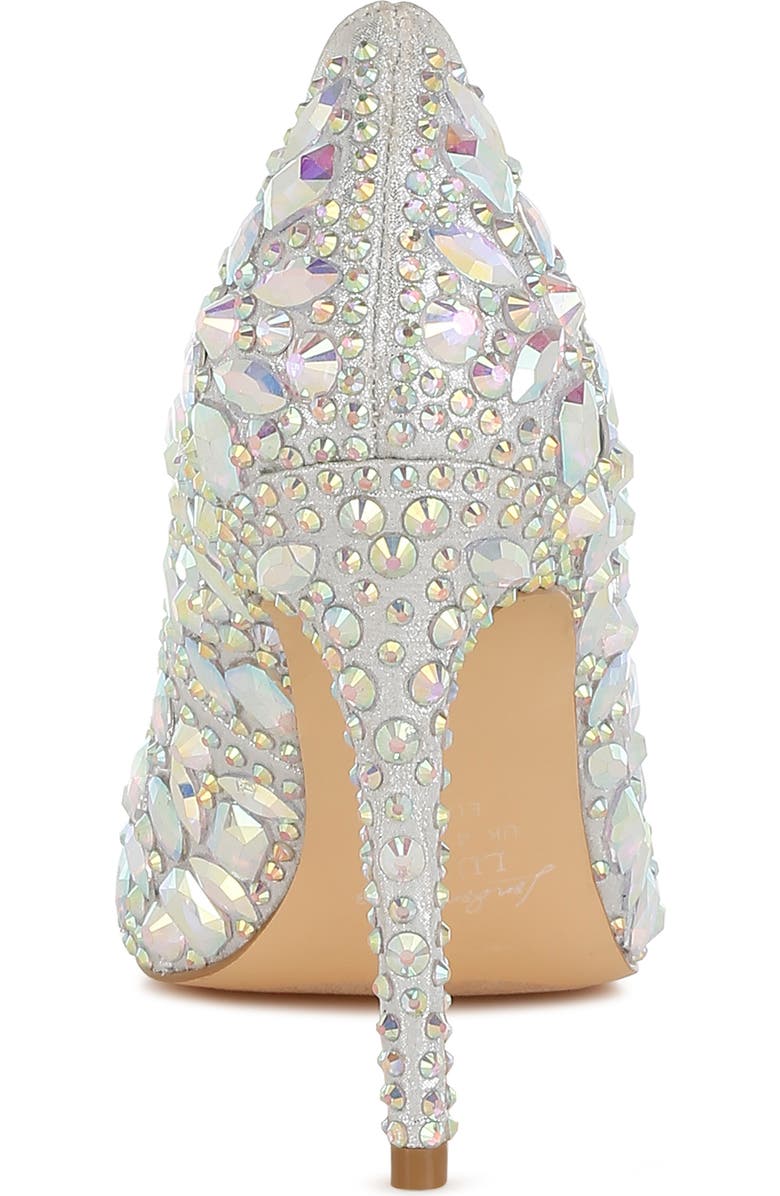 LONDON RAG Iceout Crystal Embellished Pump, Alternate, color, Silver