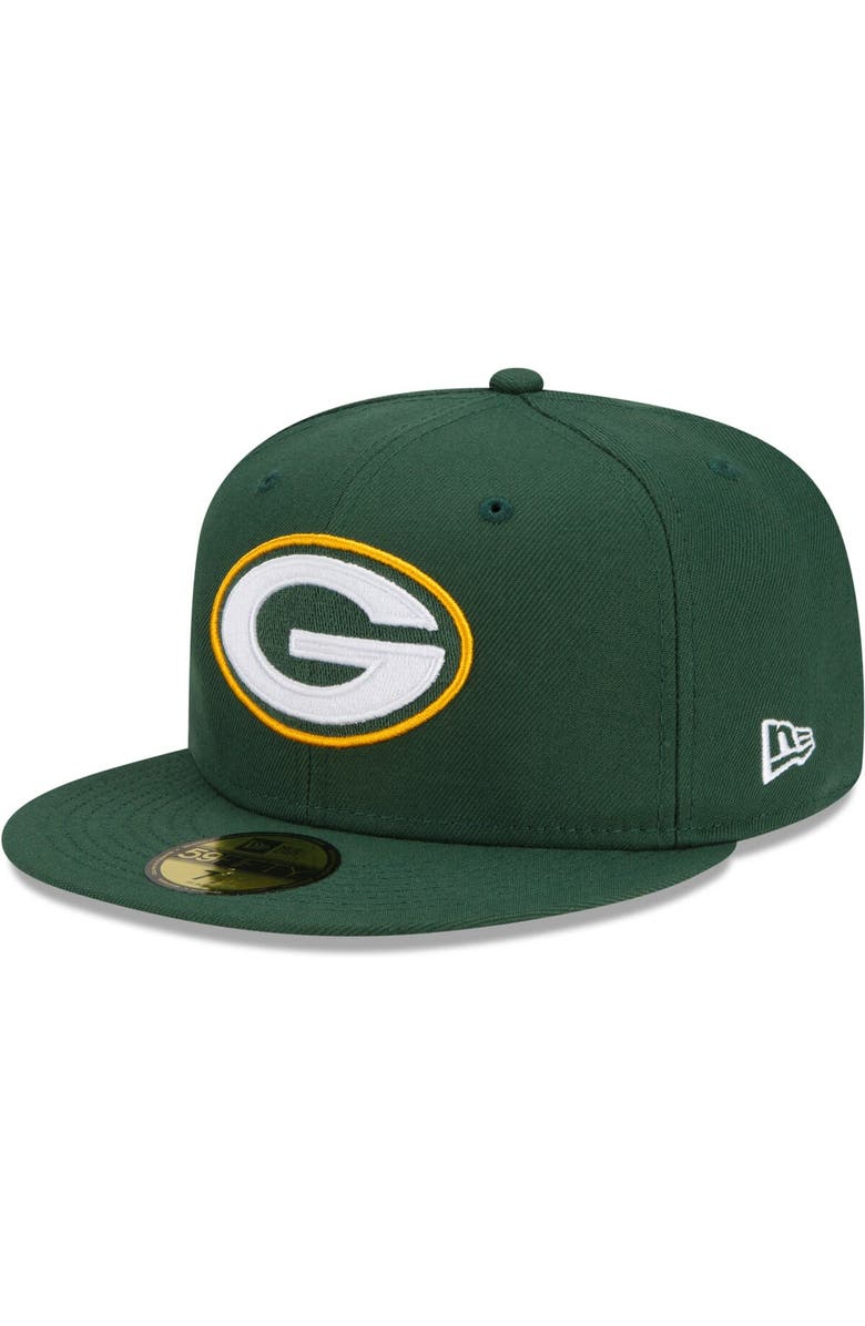New Era Men's New Era Green Green Bay Packers Patch Up Super Bowl XXXI 59FIFTY Fitted Hat, Alternate, color, 