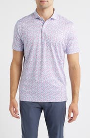 johnnie-O Charmer Floral Performance Jersey Polo