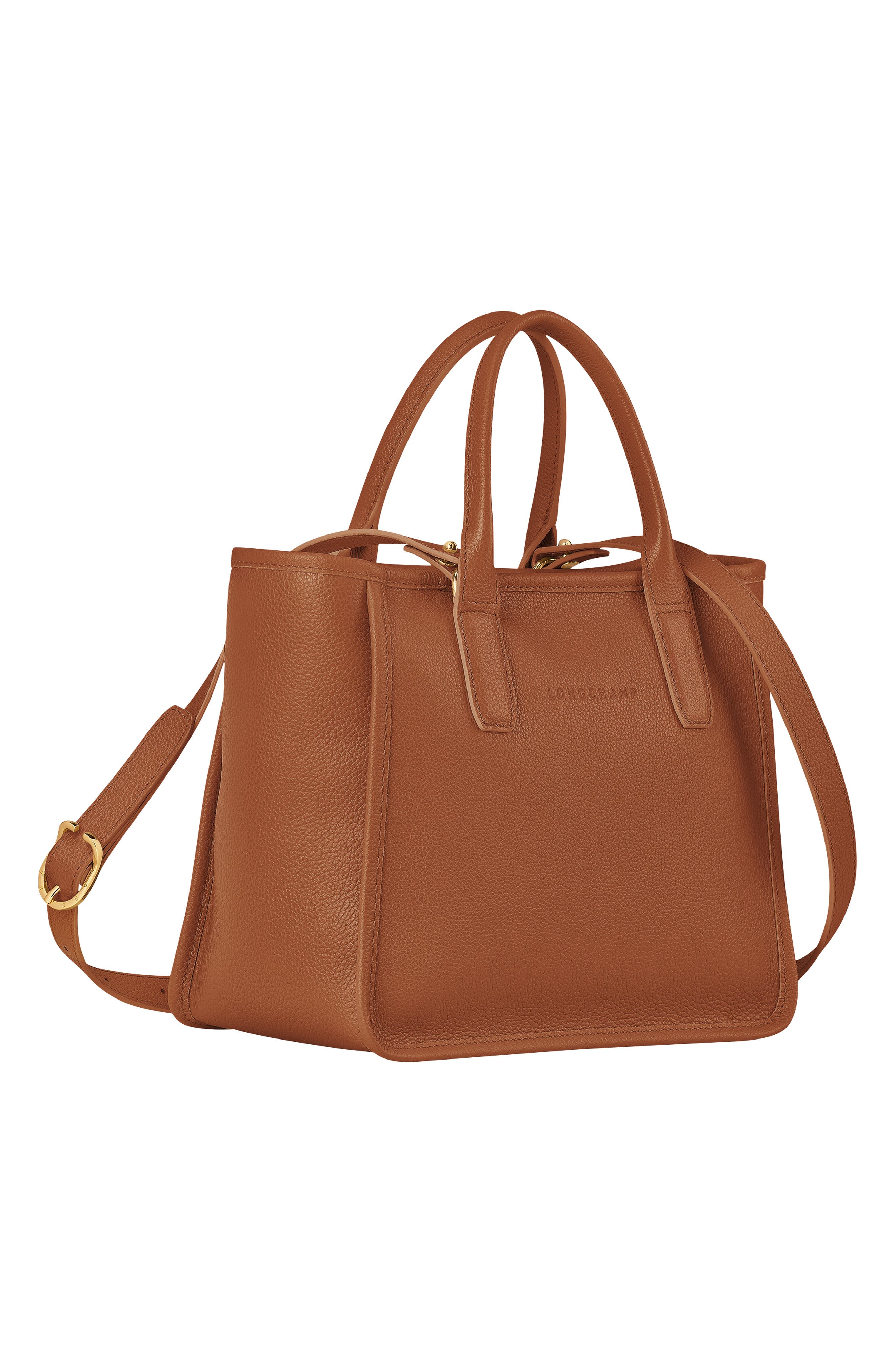 Longchamp Le Foulonné Leather Top Handle Bag, Alternate, color, 