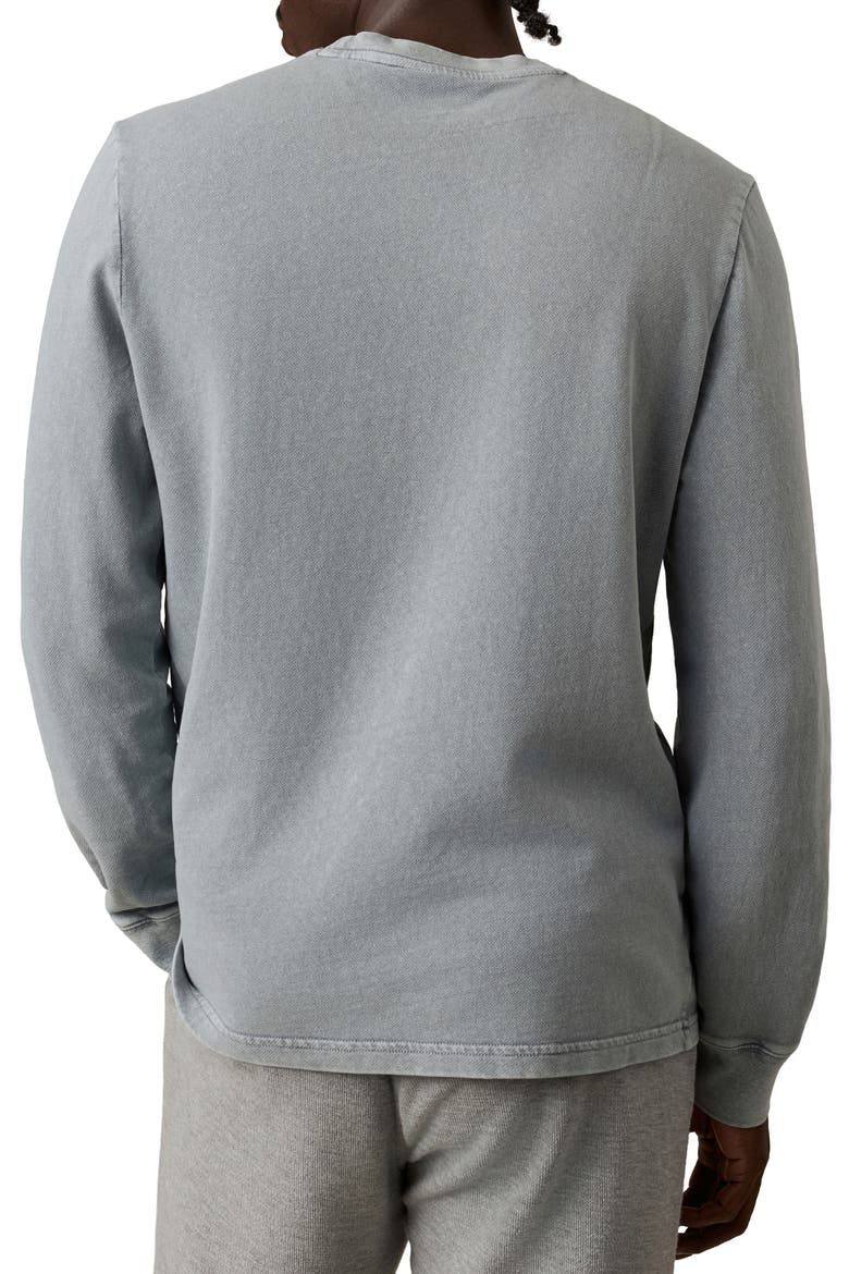 Organic Cotton & Recycled Cotton French Terry Long Sleeve T-Shirt, Alternate, color, LAKESHORE GREY