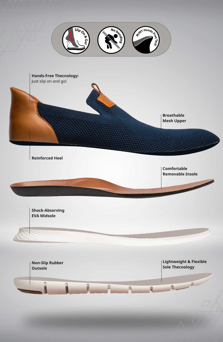 Marc Joseph New York Princeton Street Hands-Free Slip-On Sneaker, Alternate, color, Black