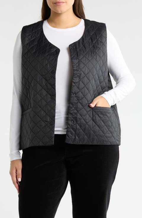 Diamond Quilted Recycled Nylon Vest