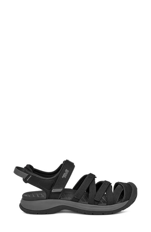 Teva Tirra Womens Contrast Trim Textured Sport Sandals In Black