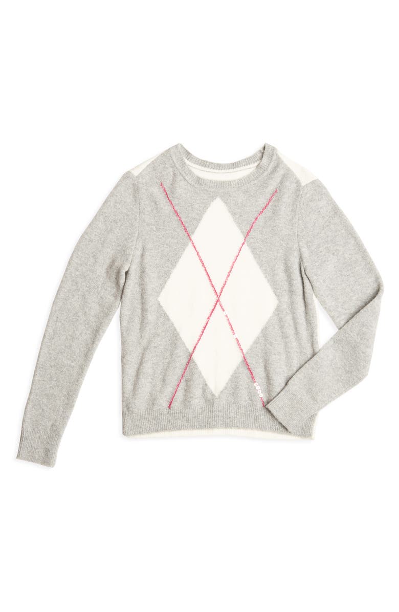 Court & Rowe Cozy Bouclé Sequin Argyle Sweater, Alternate, color, 