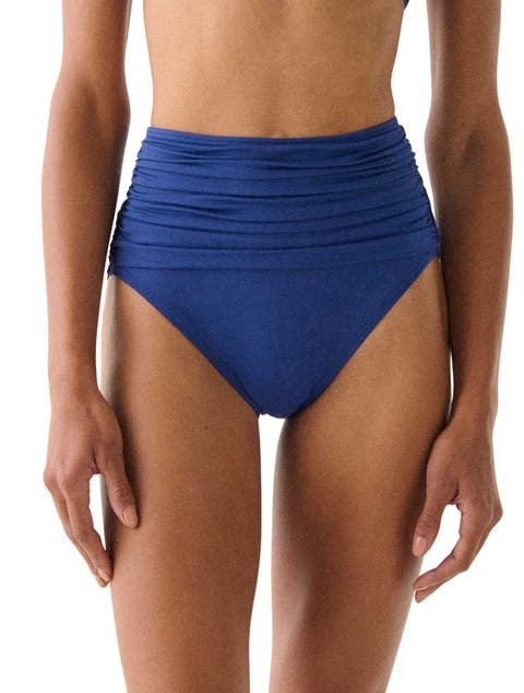 Shirred High Waist Bikini Bottom