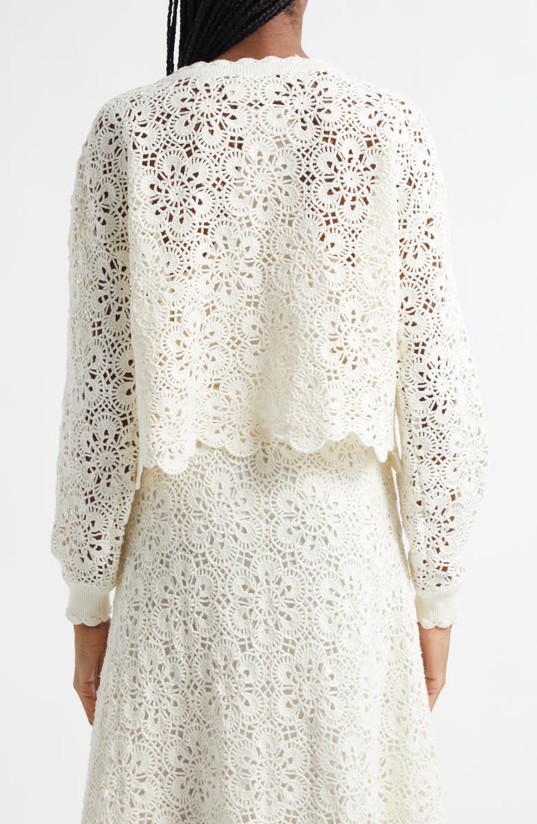 FARM Rio Flower Crochet Cardigan, Alternate, color, 