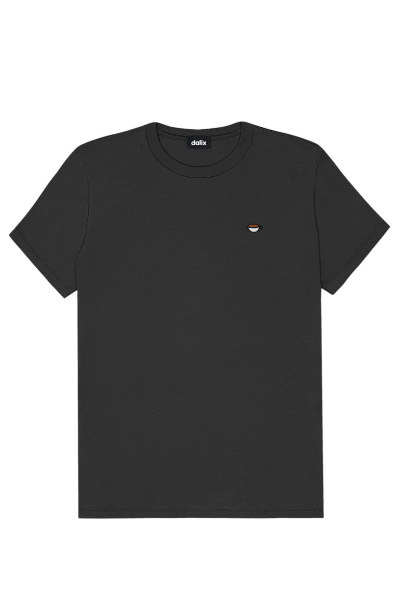 Dalix Womens Lil Coffee Jersey Tee, Alternate, color, Dark Gray