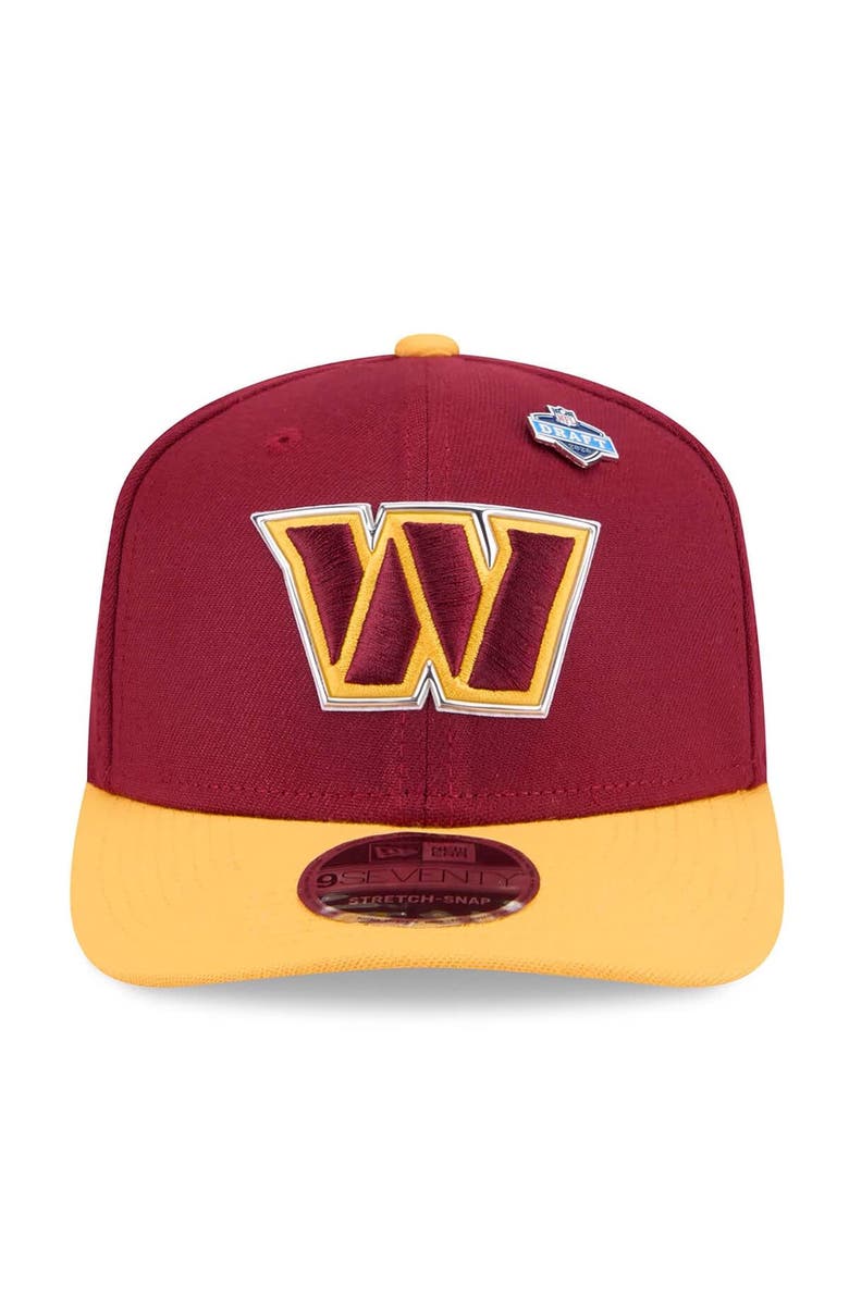 New Era Men's New Era  Burgundy/Gold Washington Commanders 2026 NFL Draft 9SEVENTY Adjustable Hat, Alternate, color, Burgundy