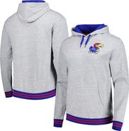 Mitchell & Ness Men's Mitchell & Ness Heather Gray Kansas Jayhawks Pullover Hoodie