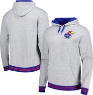 Mitchell & Ness Men's Mitchell & Ness Heather Gray Kansas Jayhawks Pullover Hoodie