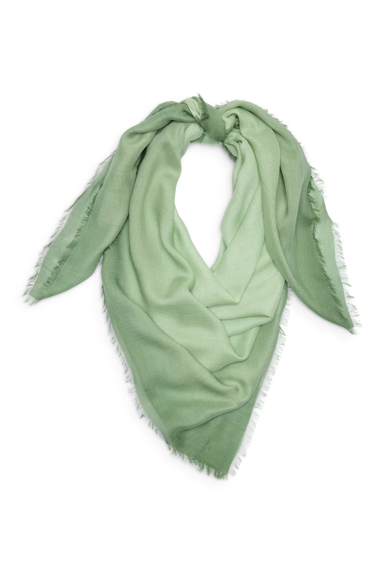 Ombré Scarf, Alternate, color, GREEN OMBRE