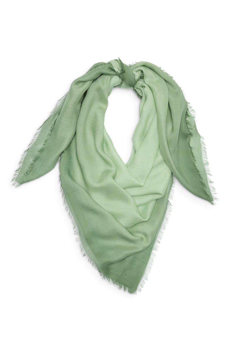 Nordstrom Ombré Scarf, Alternate, color, Green Ombre