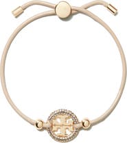 Tory Burch Miller Logo Medallion Slide Bracelet