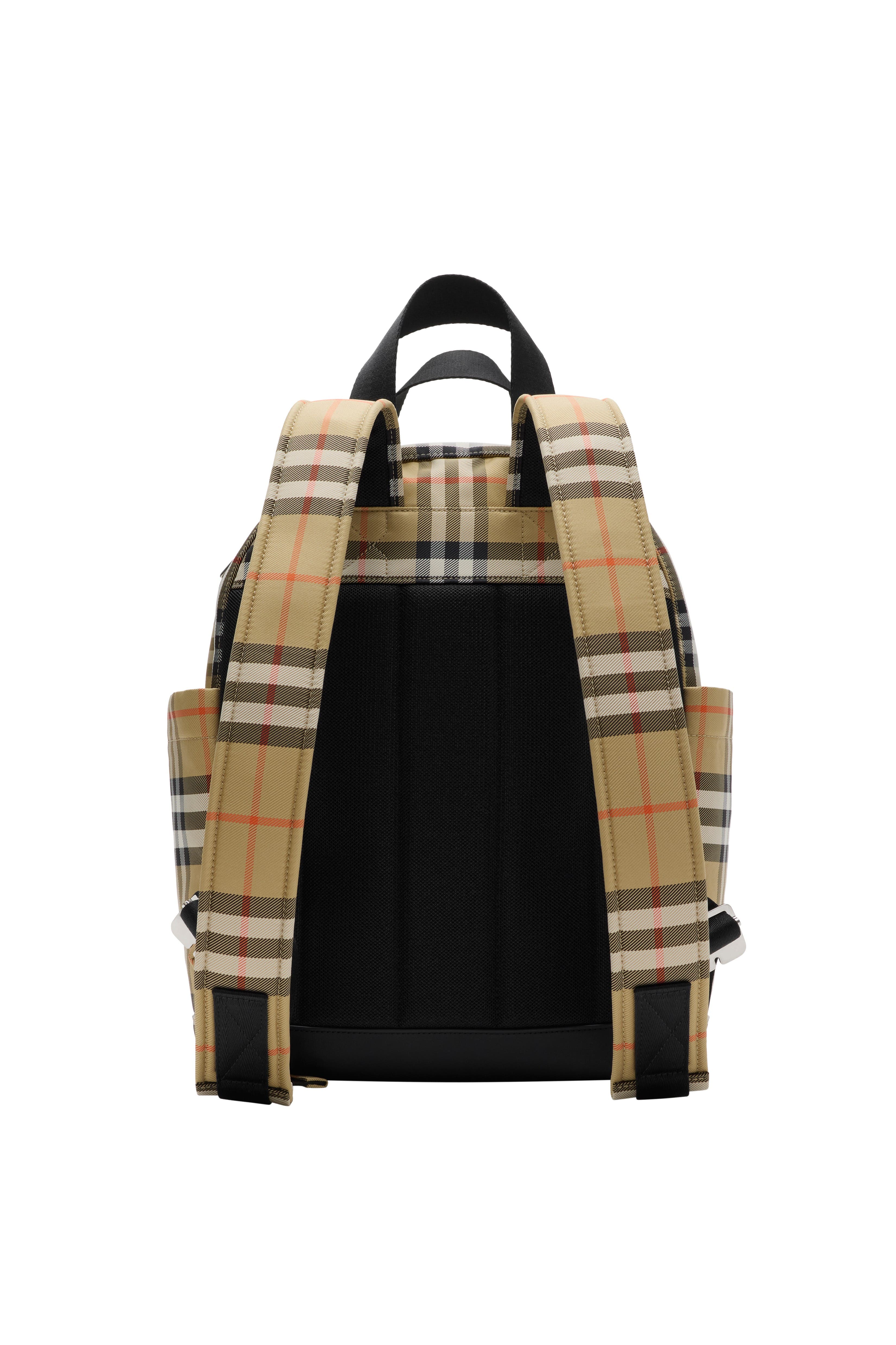 Burberry Check Baby Changing Backpack, Alternate, color, Sand