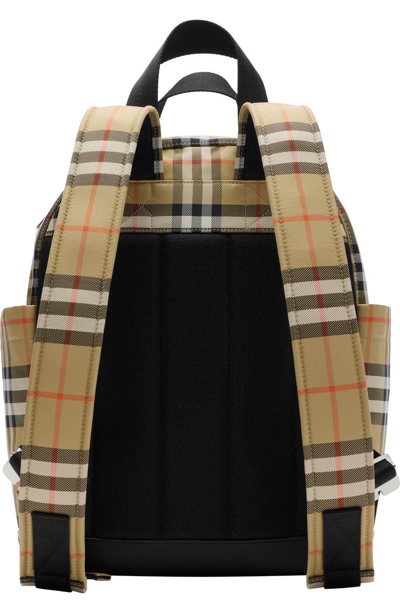Burberry Check Baby Changing Backpack, Alternate, color, Sand