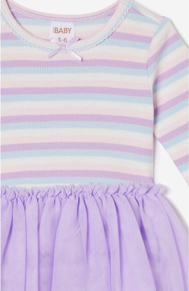Cotton On Kids Vivie Long Sleeve Tulle Dress, Alternate, color, 