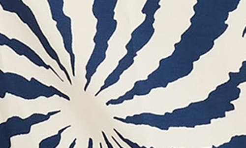 The Good Journey Abstract Print Racerback Dress In Blue
