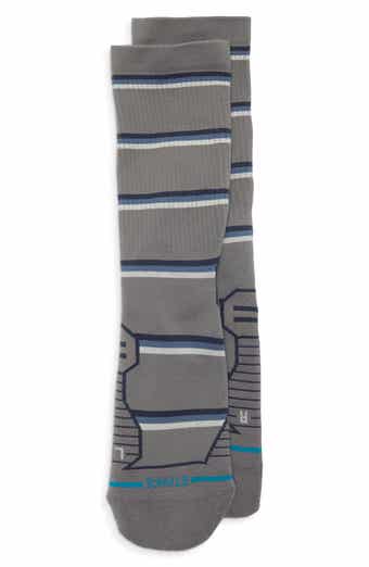 Multistripe Ribbed Crew Socks