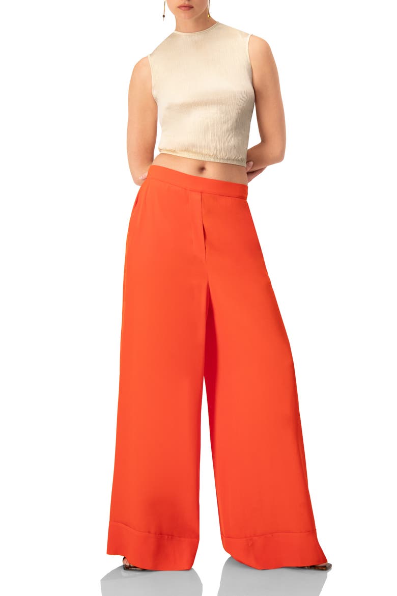 Sleeveless Round Neck Top, Alternate, color, Ivory