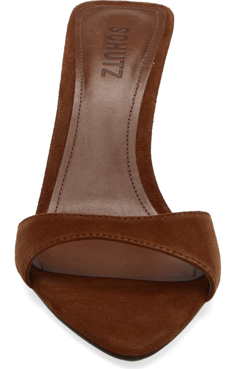 Schutz Elodie Sandal, Alternate, color, Dark Caramel