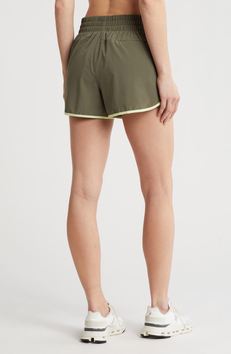 LAYER 8 Fast Track 2-in-1 Running Shorts, Alternate, color, Tea Leaf/ Shadow Lime