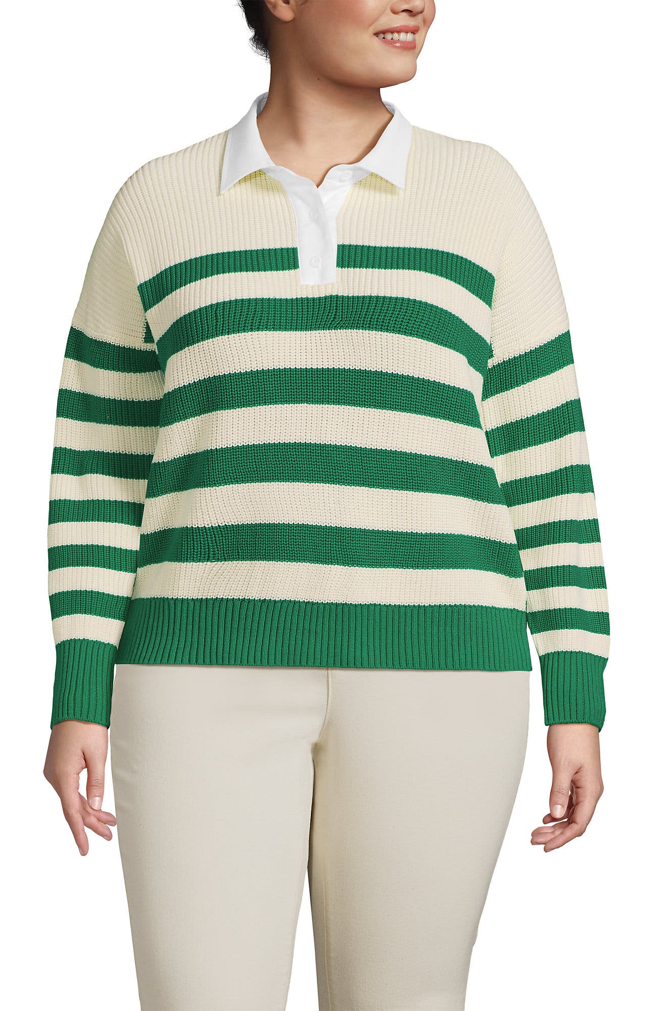 Drifter Rugby with Woven Collar Sweater - image 5