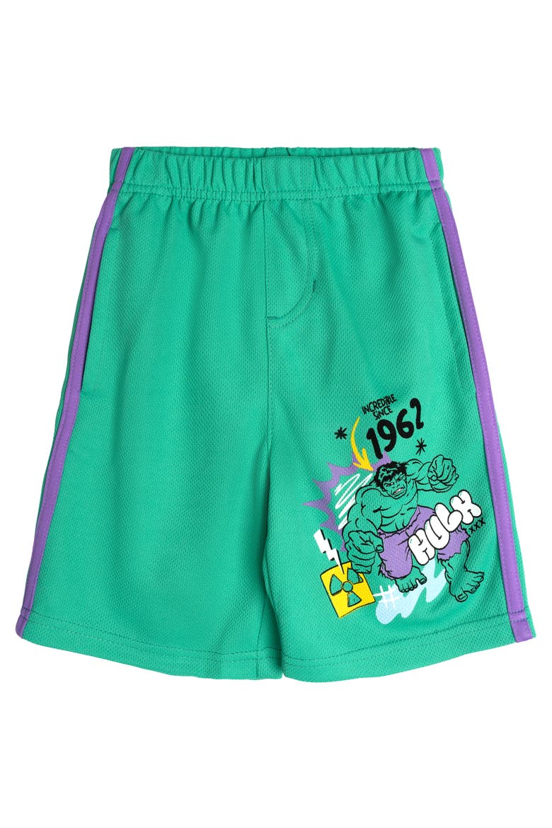 Avengers Athletic Mesh Shorts Multipack, Alternate, color, Navy Green Red
