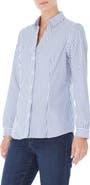 Jones New York Stripe Easy Care Button-Up Shirt
