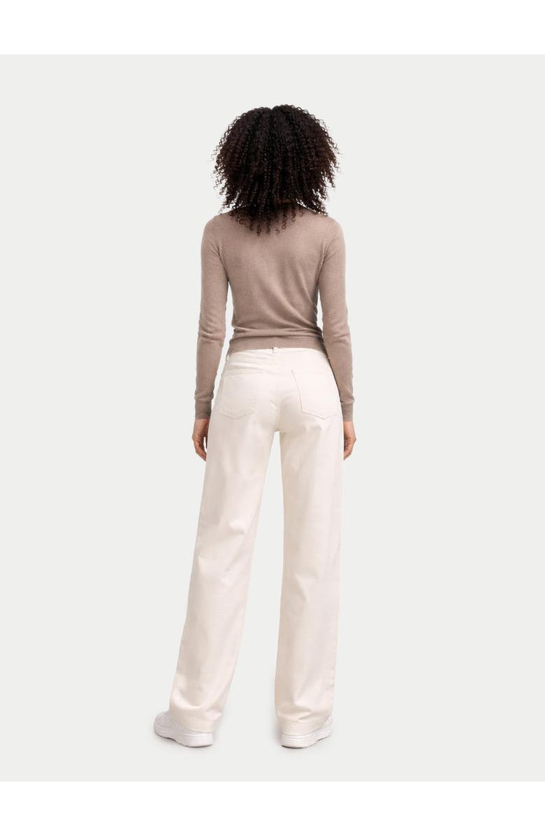 Gobi Cashmere Women C-Neck Cashmere Sweater, Alternate, color, Timber Wolf