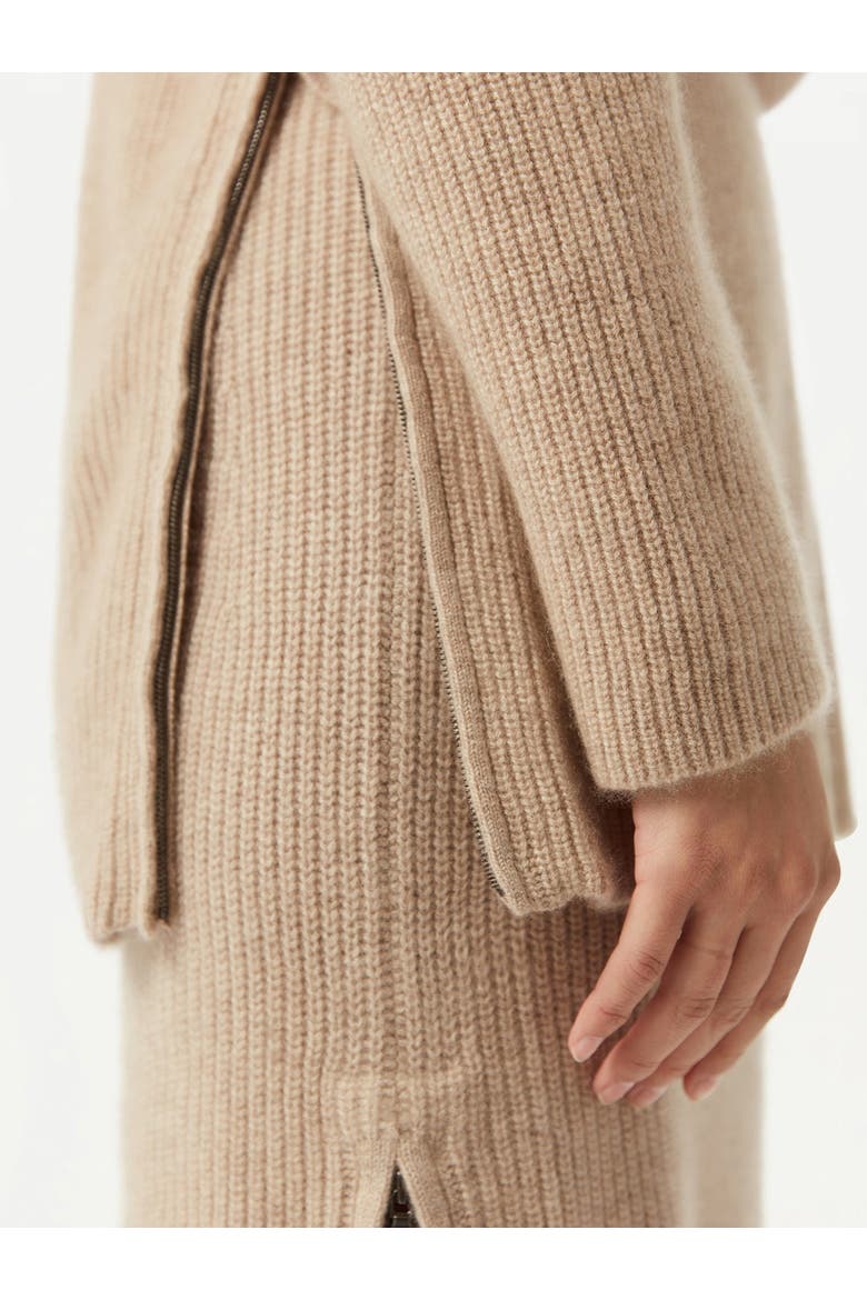 Cashmere Sweater With Side Zippers, Alternate, color, warm grey