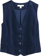 Seasalt Cornwall Pinpoint Organic Cotton Corduroy Vest