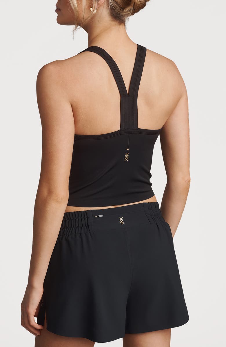 Rhone Serene Shelf Bra Crop Tank, Alternate, color, Black