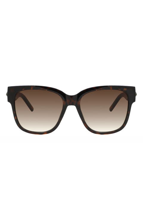 55mm Gradient Square Sunglasses