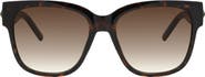Kurt Geiger London 55mm Gradient Square Sunglasses