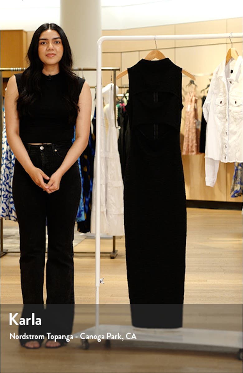 Double Cutout Knit Maxi Dress, sales video thumbnail