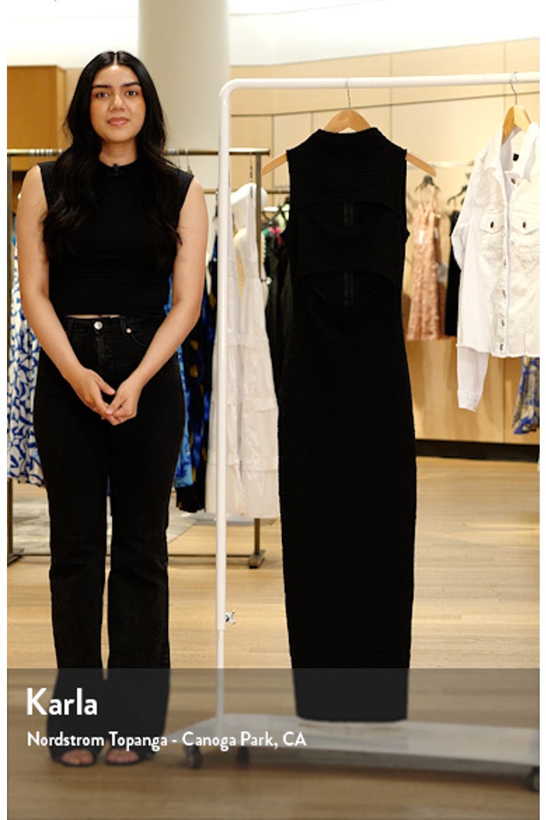 Double Cutout Knit Maxi Dress video