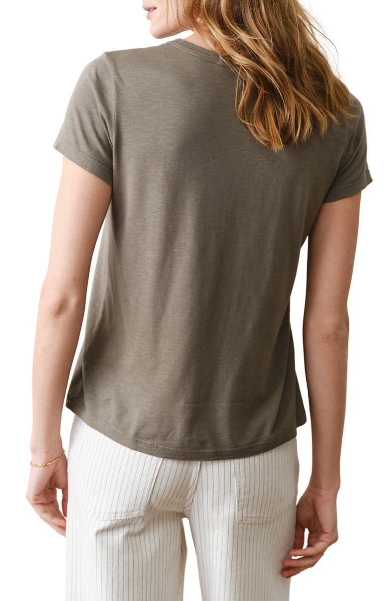 Marine Layer Tried & True Crewneck T-Shirt, Alternate, color, Faded Olive