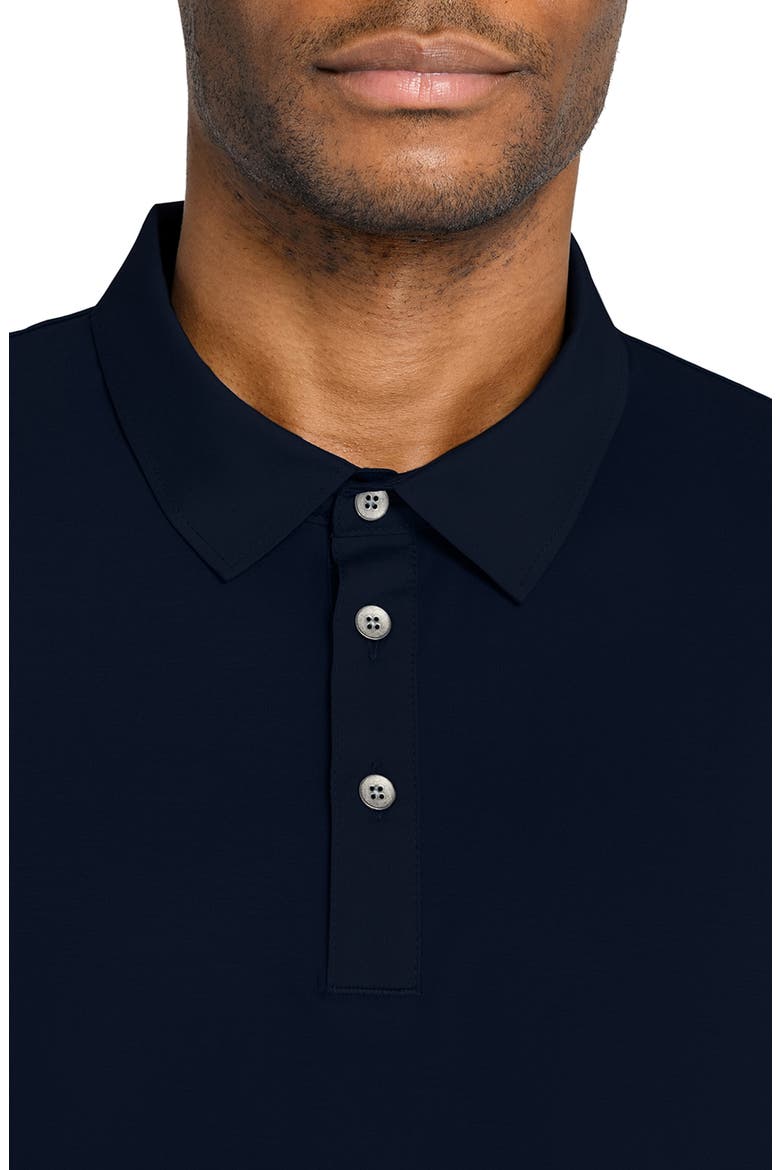 Solid Reworked Slim Fit Polo, Alternate, color, NAVY