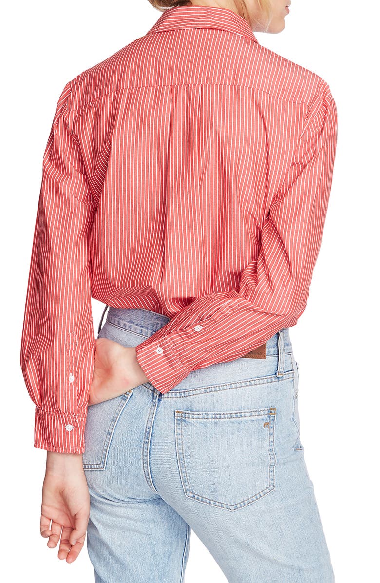 Court & Rowe Preppy Embroidered Stripe Shirt, Alternate, color,