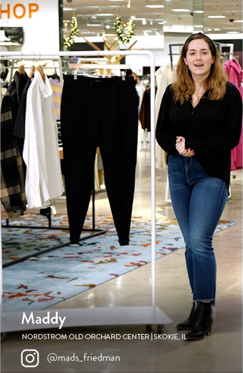 Perin Pleated Wool Blend Trousers, sales video thumbnail