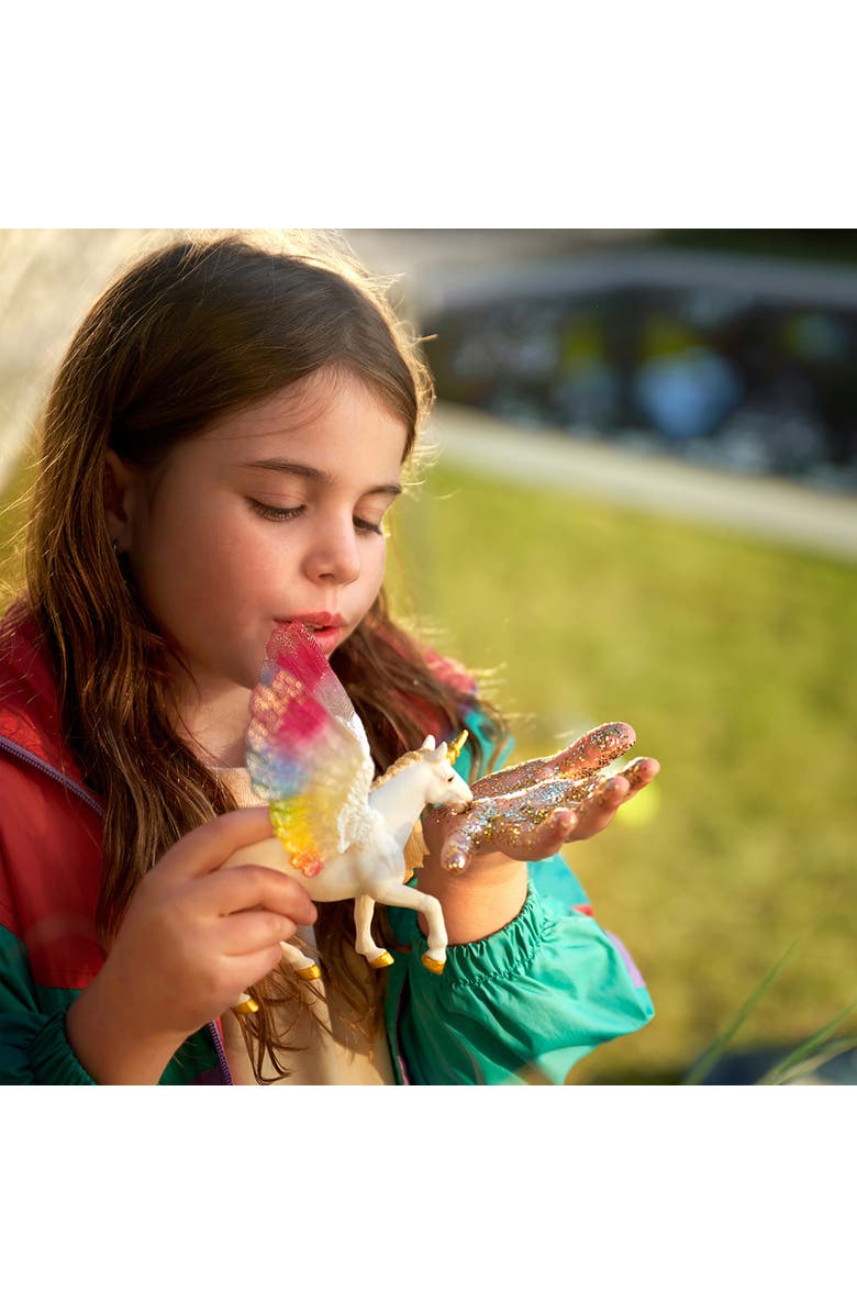 Schleich Bayala Winged Rainbow Unicorn, Multicolor, Kids 5+, Alternate, color, Multicolored