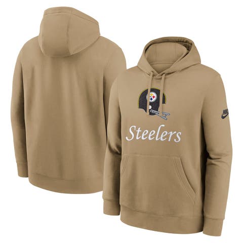 Men's Nike Tan Pittsburgh Steelers Best Season Rewind Club Pullover Hoodie