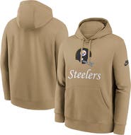 Nike Men's Nike Tan Pittsburgh Steelers Best Season Rewind Club Pullover Hoodie