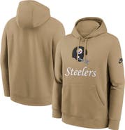 Nike Men's Nike Tan Pittsburgh Steelers Best Season Rewind Club Pullover Hoodie