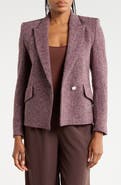 BOSS Jarinara Herringbone Wool Blend Blazer