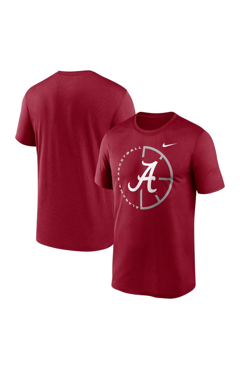 Nike Men's Nike Crimson Alabama Crimson Tide Legend Basketball Icon Performance T-Shirt, Main, color, 