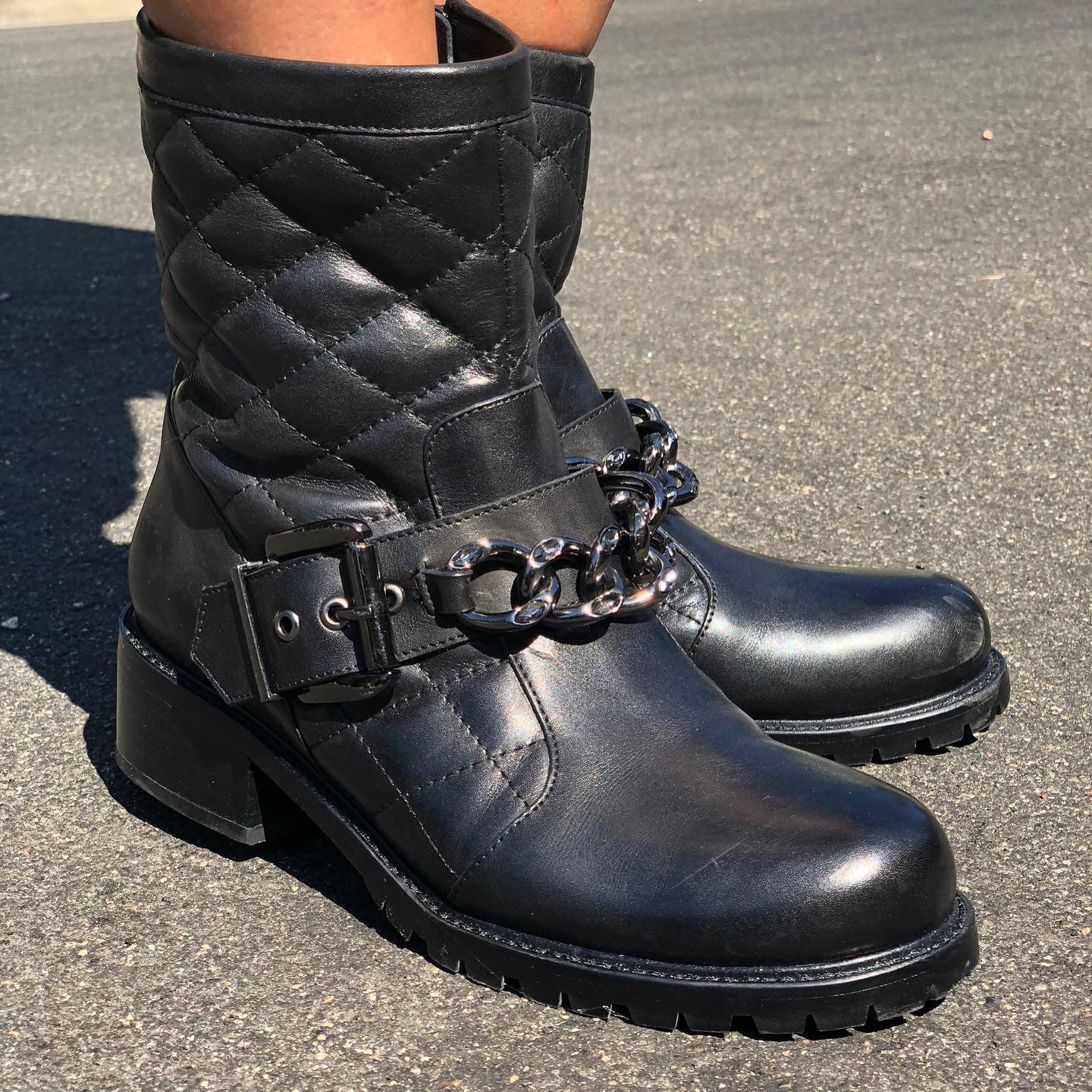 Allegra James Cate Biker Bootie, Alternate, color, 